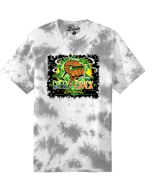 2 Tokes “green crack” tie-dye tee